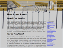 Tablet Screenshot of pinestrawrake.com